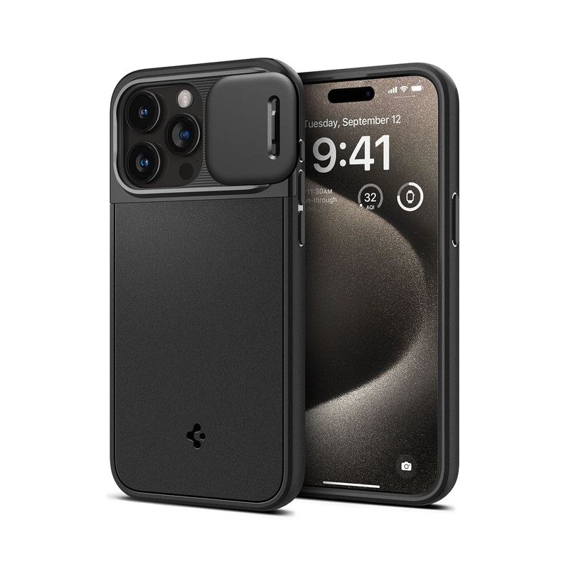SPIGEN - Carcasa Spigen Optik Armor Magfit para iPhone 15 Pro Max
