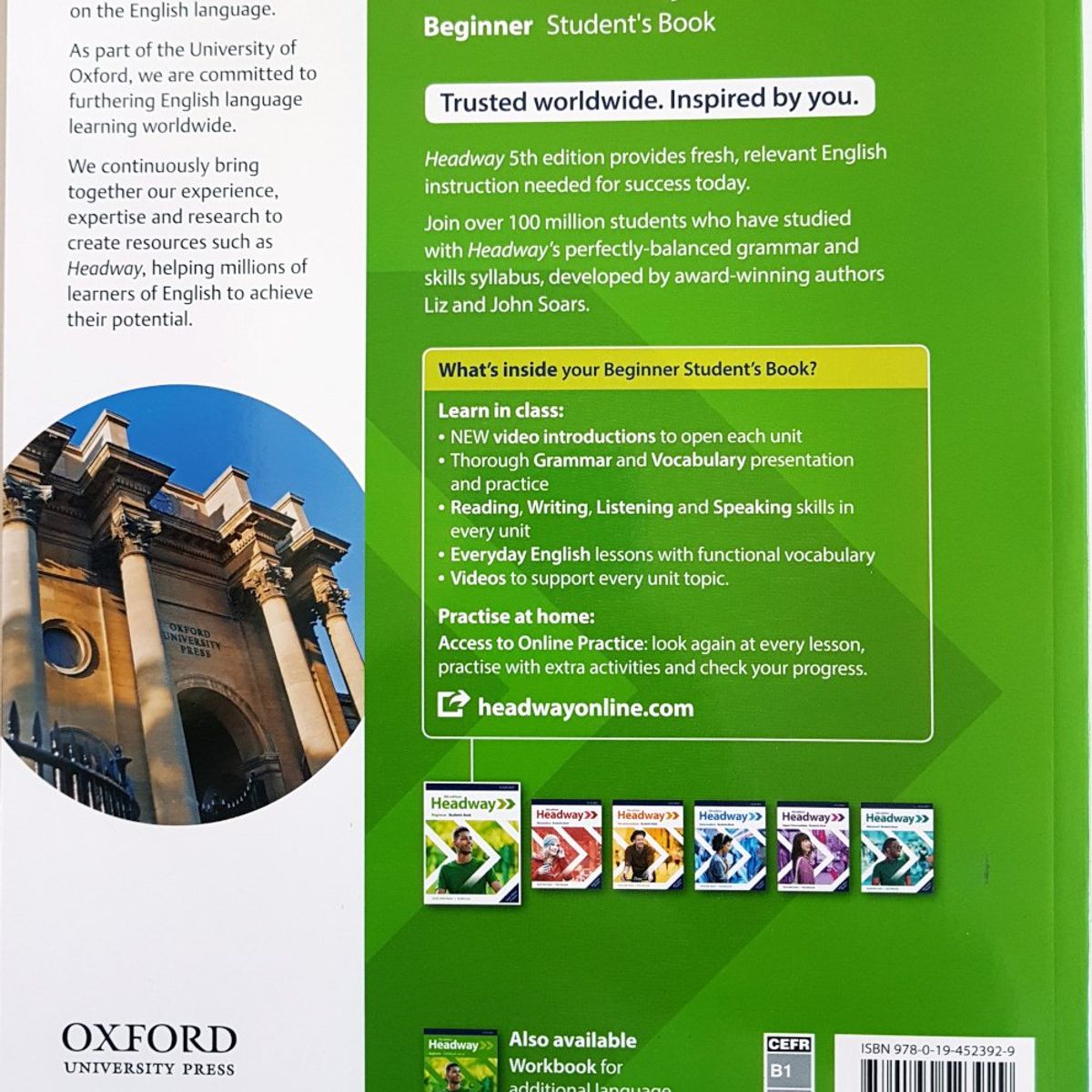 OXFORD - Libro Headway Beginner Student's Book 5th edition