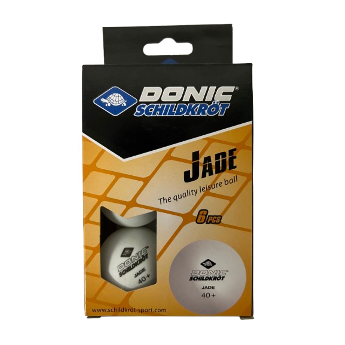 Donic - Pelota Ping Pong Donic Schildkröt 40+ 6 u Blanco
