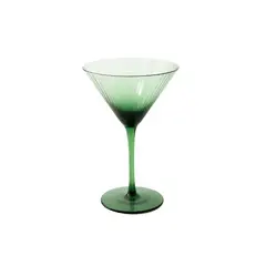 DECO EXPRESS - Set 6 Copas Martini verde