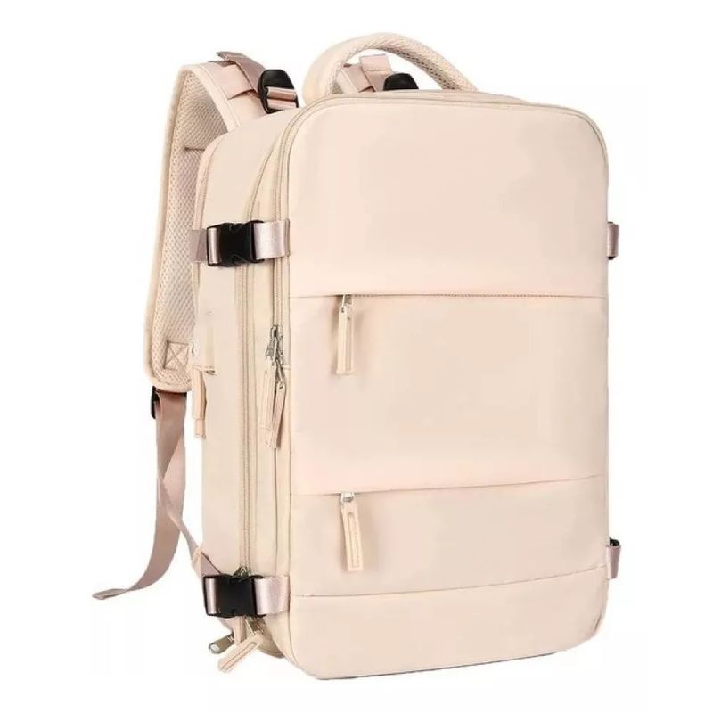 SHOP EHOME BAG - Mochila Bolso Cargador Usb Viaje Notebook Grande Rosado