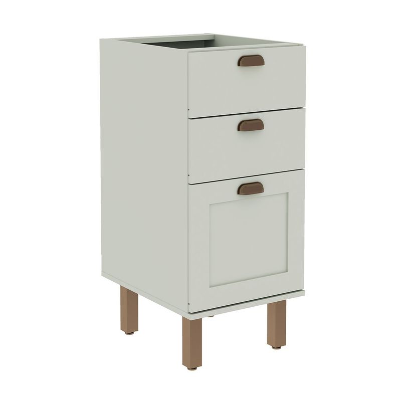 DF HOME - Mueble Base 3 Cajones 400 Studio - Verde Menta 1527.0001