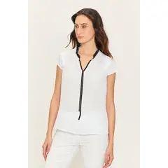 ASH - Blusa Sin Mangas Crudo Mujer