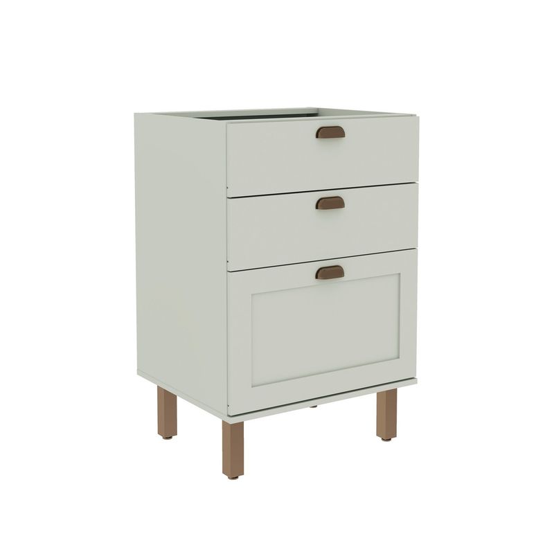 DF HOME - Mueble Base 3 Cajones 600 Studio - Verde Menta 1504.0001