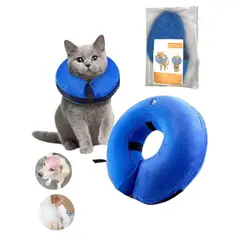 GENERICO - Collar Isabelino Inflable Protector Perros Gatos S