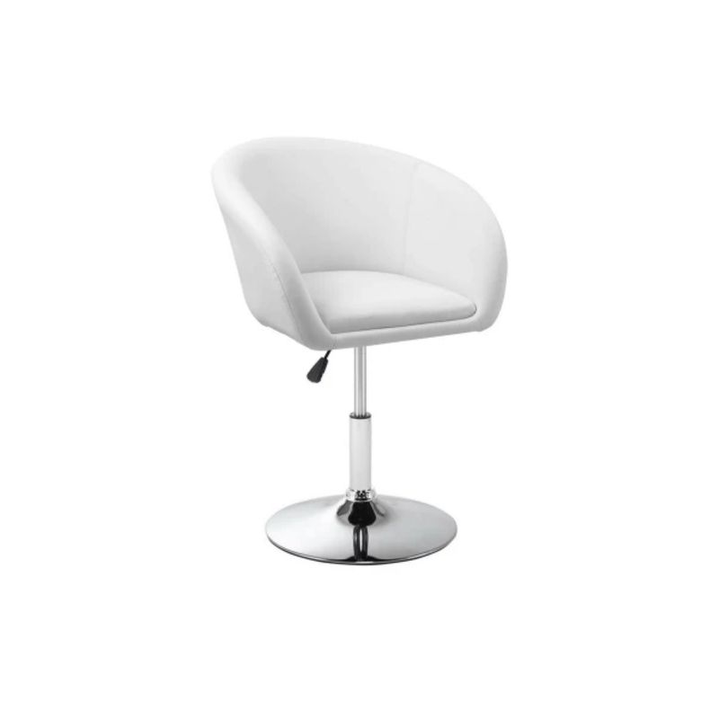 LUMAX - Poltrona Tipo Sillon Butaca Blanca Comedor y Oficina