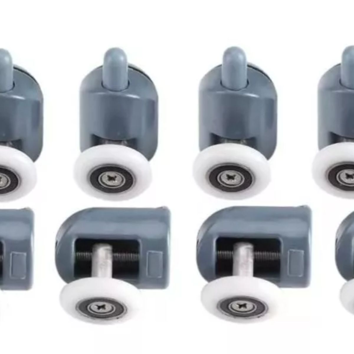 GENERICO - 8 Carros Ruedas Para Shower door (4 Inferiores 4 Superiores)