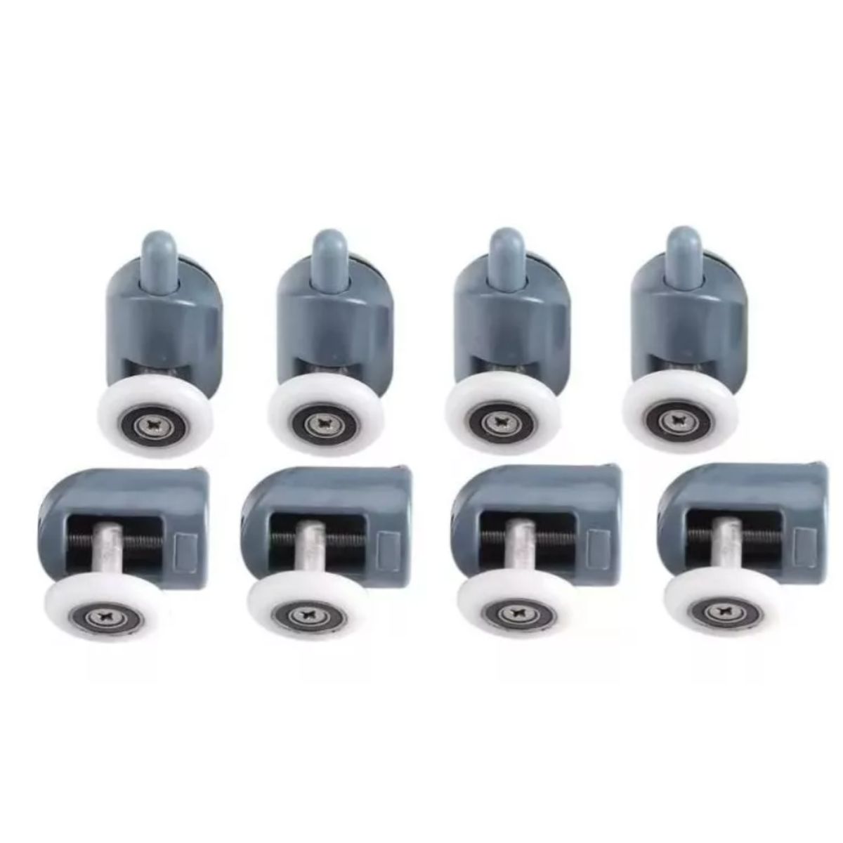 GENERICO - 8 Carros Ruedas Para Shower door (4 Inferiores 4 Superiores)