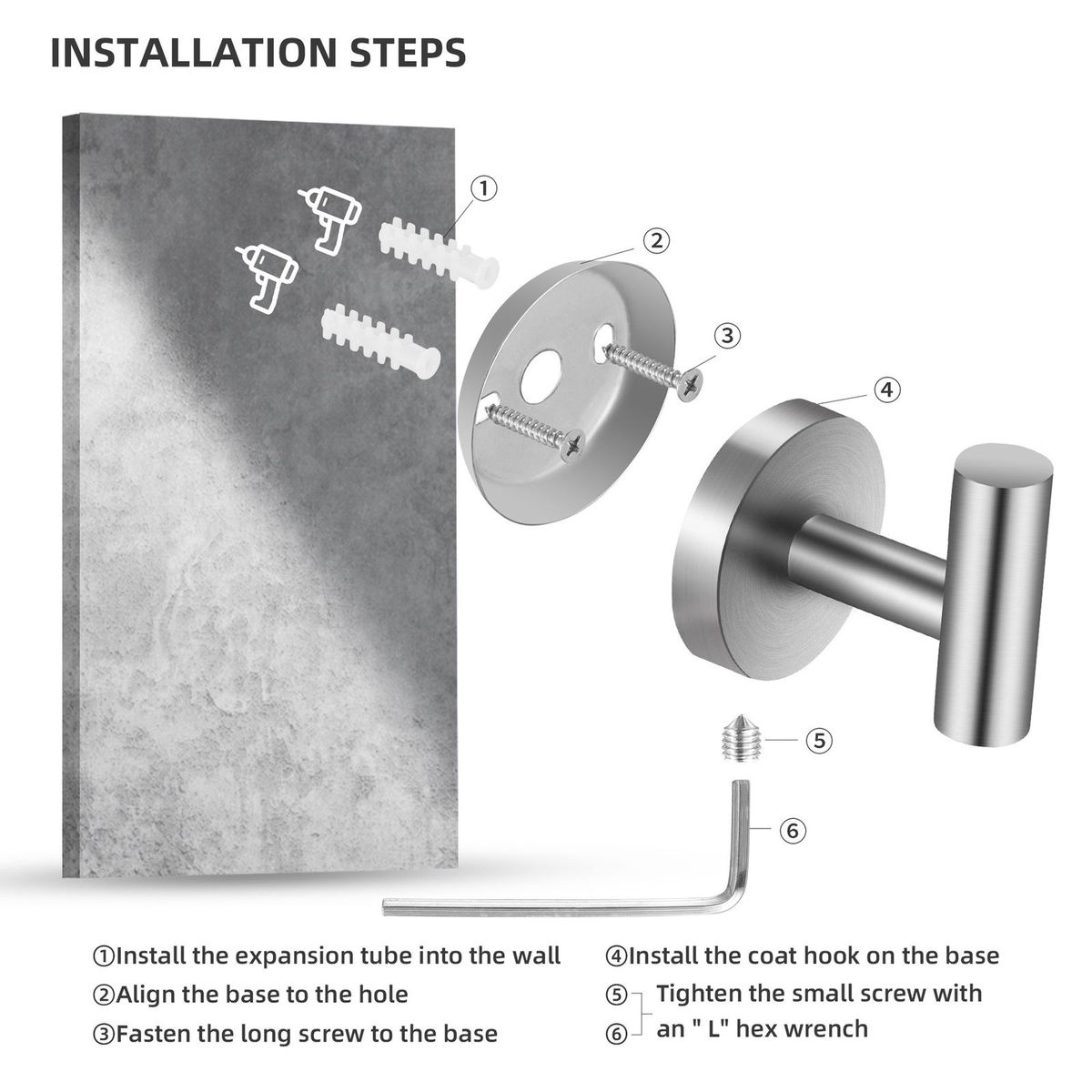 GENERICO - Pack de 2 percheros Acero Inoxidable Color Plateado