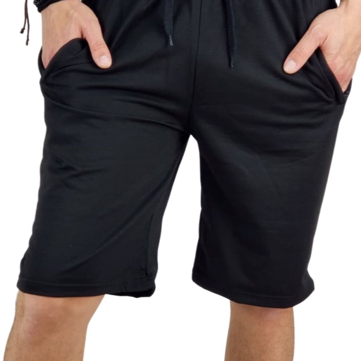 LIKE SHOP - Short Deportivo Hombre Algodon Liso Bolsillos 169