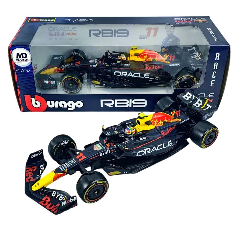 BBURAGO - Auto F1 RedBull RB19 2023 #11 Checo Perez Caja Normal 1:24