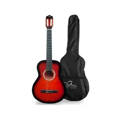 SEVILLANA - Guitarra Clasica 8459 34 Sunburst + Funda Color Rojo