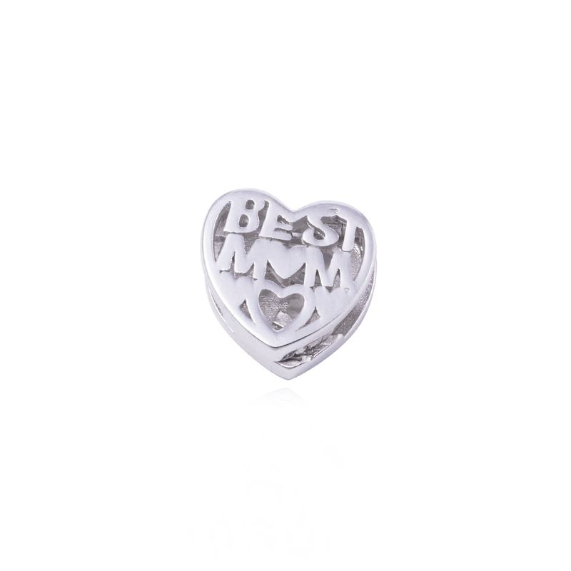 JB JOYAS BARON - Dije de Plata broche Corazón Mom