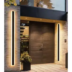 KUANGYE - Luz Focos Lampara Para Pared Luces Led Exterior Calido 80cm