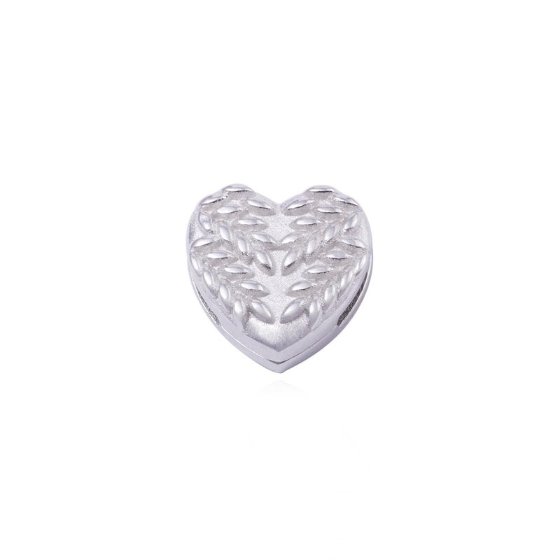 JB JOYAS BARON - Dije de Plata broche Corazón Tallado