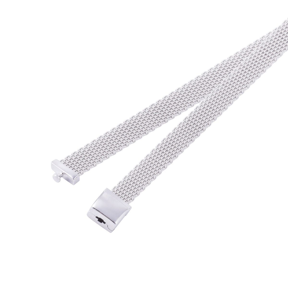 JB JOYAS BARON - Pulsera de Plata tipo Brazalete cierre broche