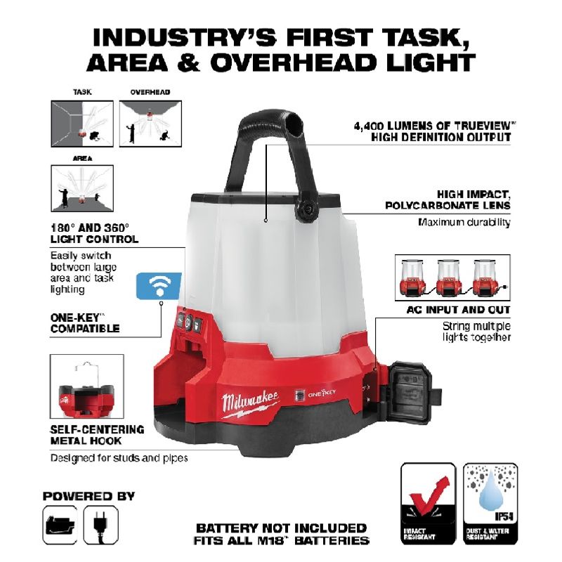 MILWAUKEE - LUZ DE SITIO RADIUS ONE-KEY MILWAUKEE 2146-20