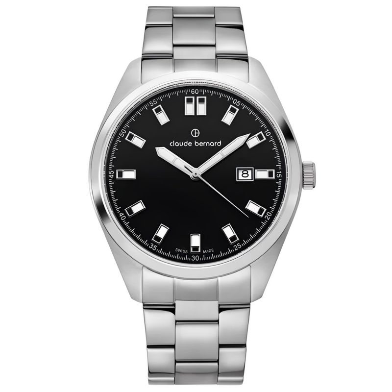CLAUDE BERNARD - Reloj Claude Bernard Classic Date Hombre Acero 44mm