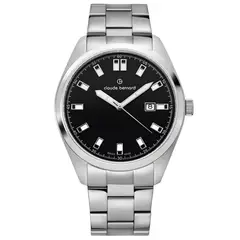 CLAUDE BERNARD - Reloj Classic Date Hombre Acero 44mm