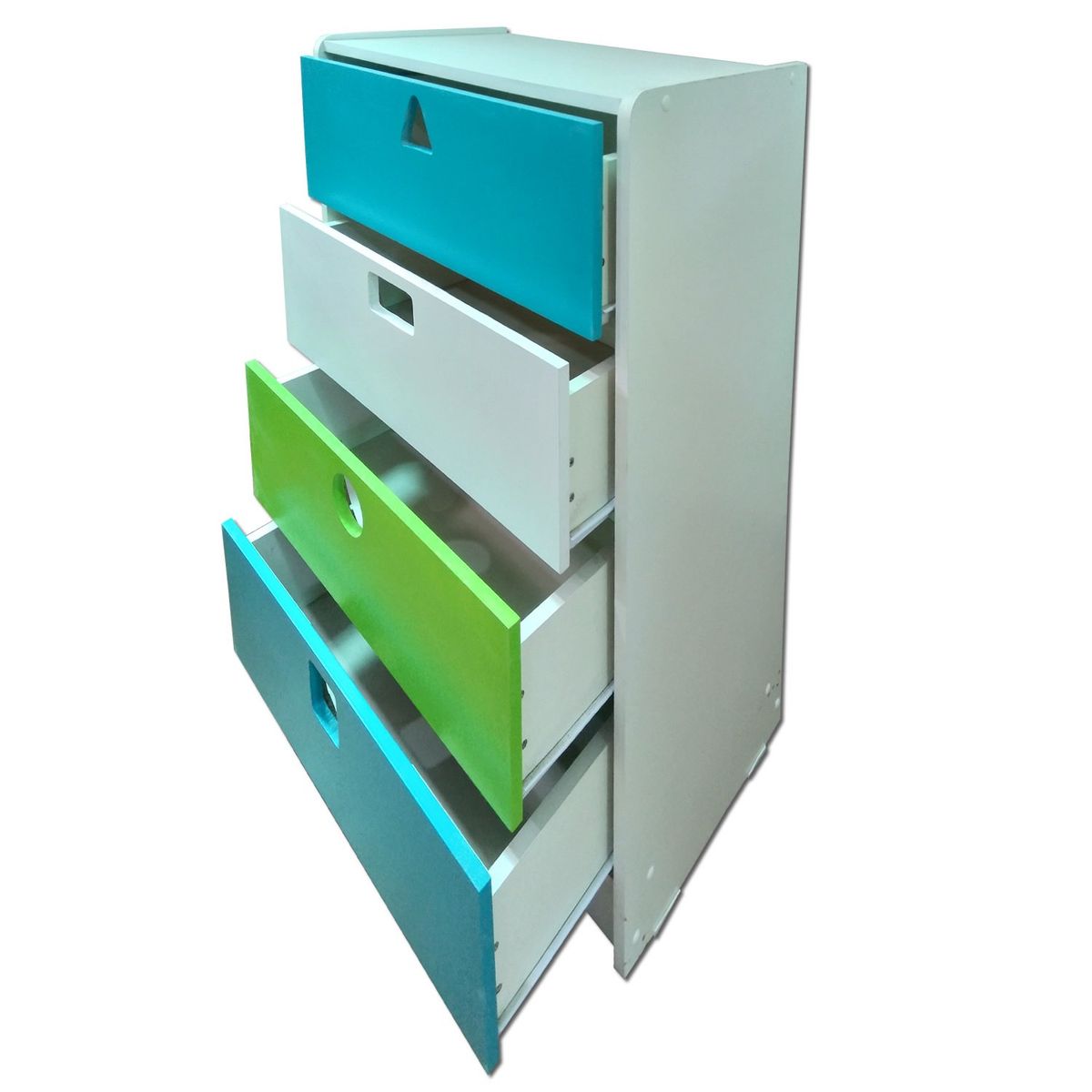 MUEBLES KIDS - Cajonera de 4 cajones Geométrica