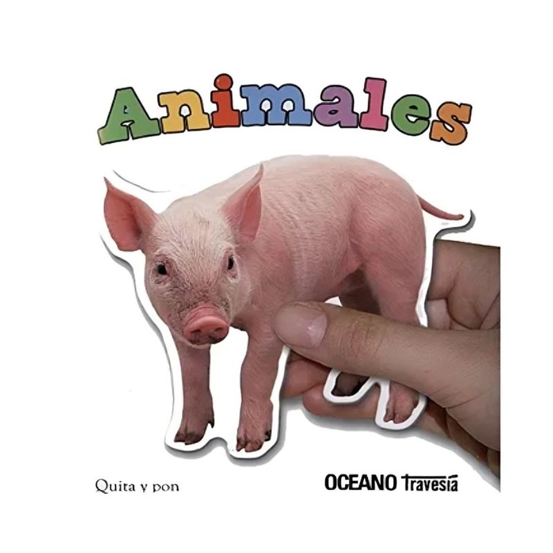 TOP10BOOKS - LIBRO ANIMALES QUITA Y PON / OCEANO / PRIDDY BOOKS
