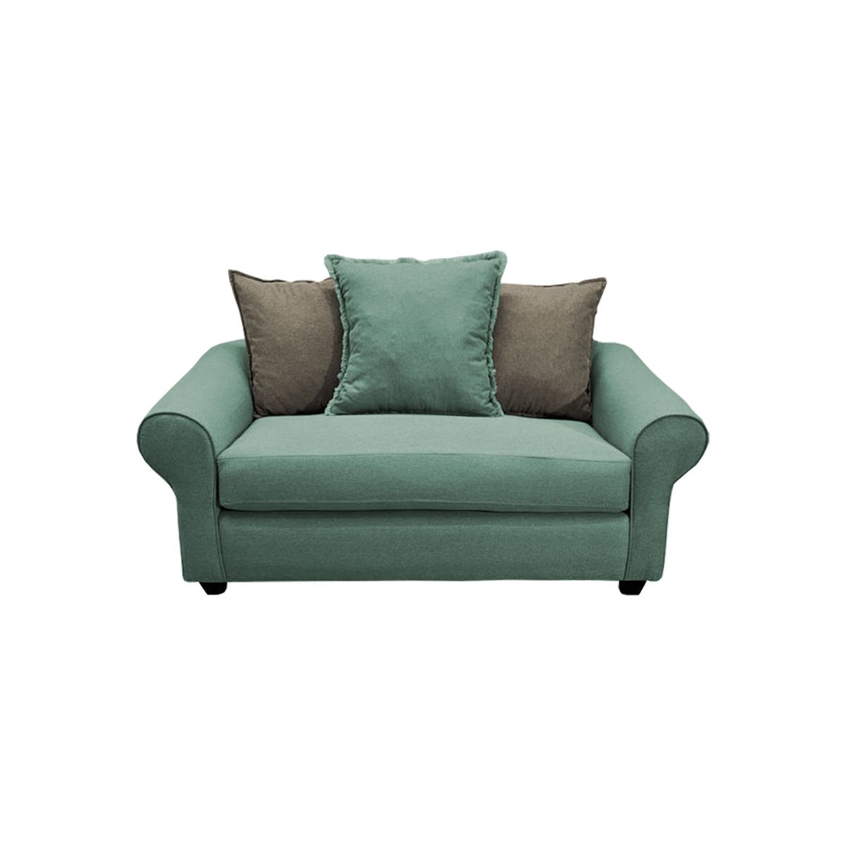 SOFAS HOME - SOFÁ PRAT CHENILLE VERDE MENTA 2 CUERPOS