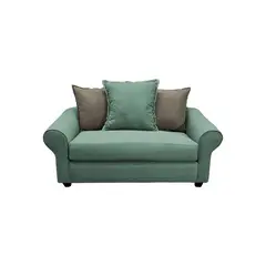 SOFAS HOME - SOFÁ PRAT CHENILLE VERDE MENTA 2 CUERPOS
