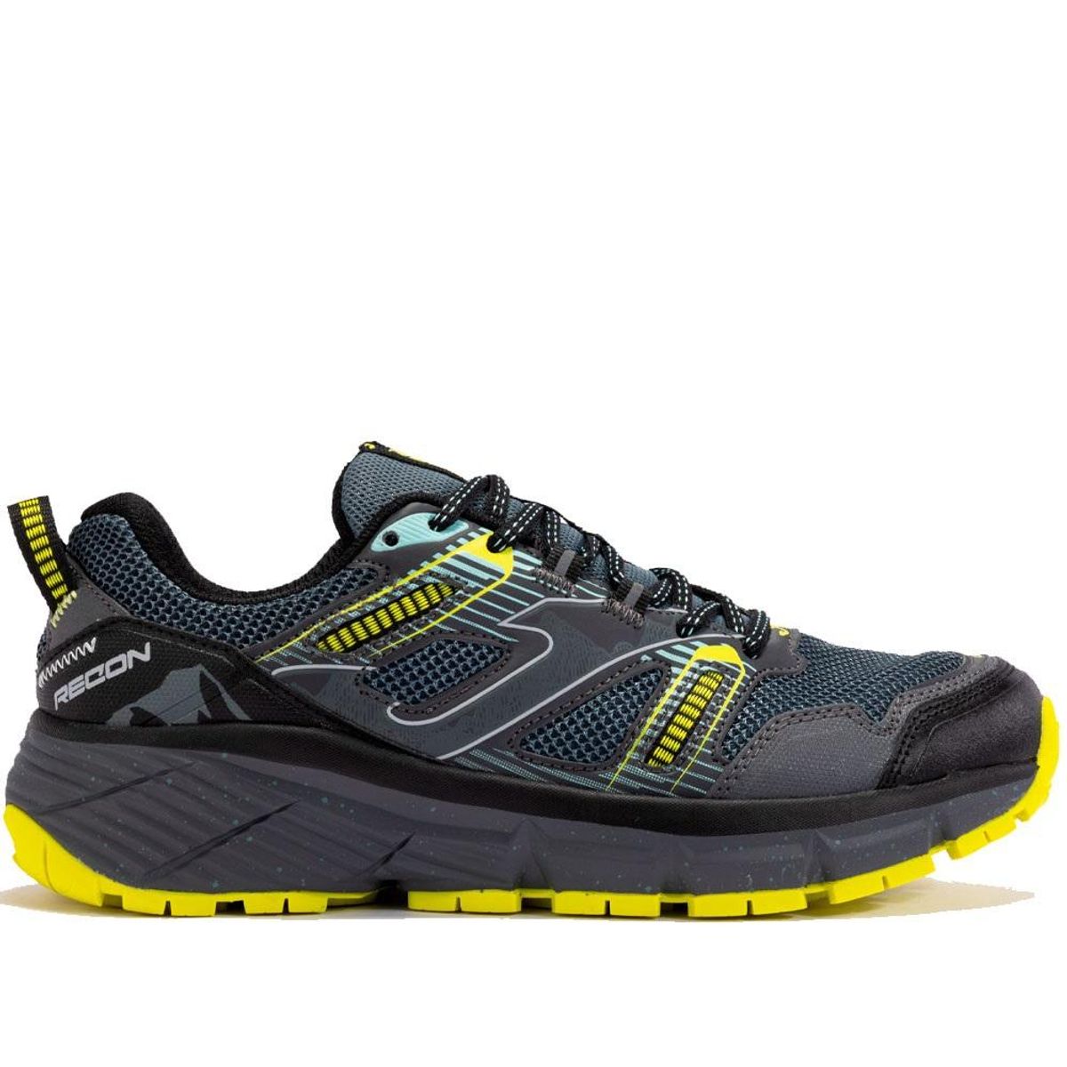 JOMA - Zapatilla Trail Running Hombre Recon 24 Negro Amarillo Joma - 40