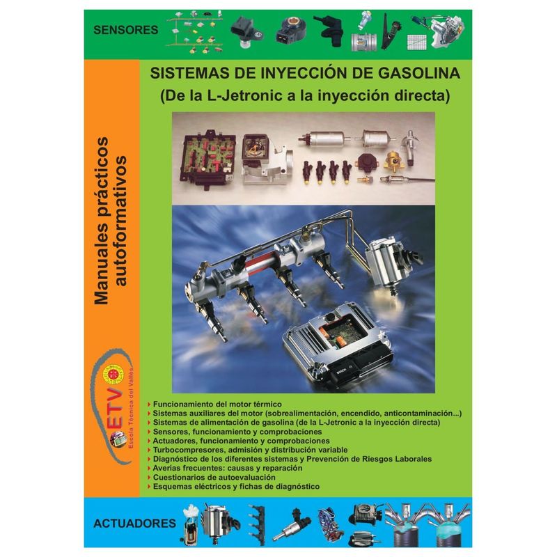 GENERICO - Libro manual sistemas de inyección de gasolina L-Jetronic a inyección directa