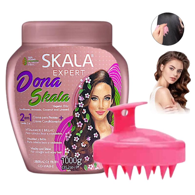 SKALA - Crema Skala Expert 2 En 1 + Cepillo Masajeador Pack 2