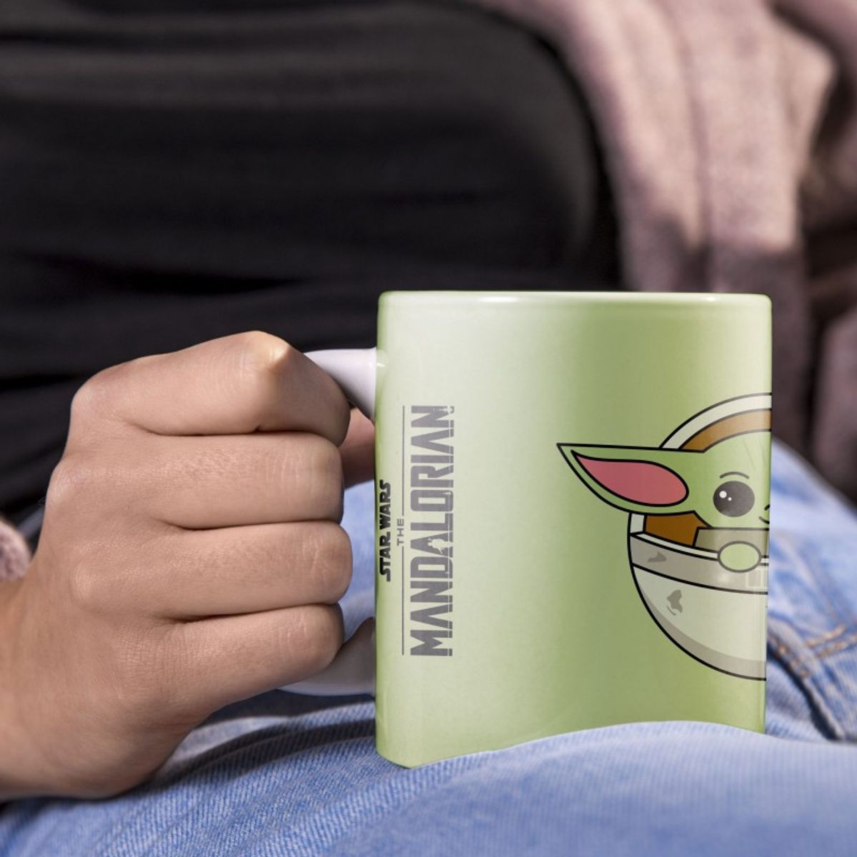 GENERICO - Tazón Grogu en Nave Verde