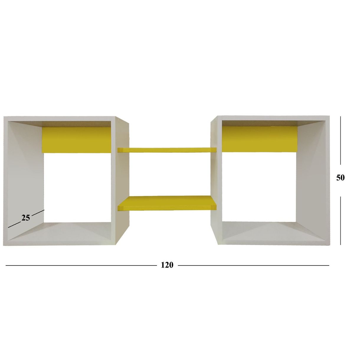 MUEBLES KIDS - Repisa cubo amarilla