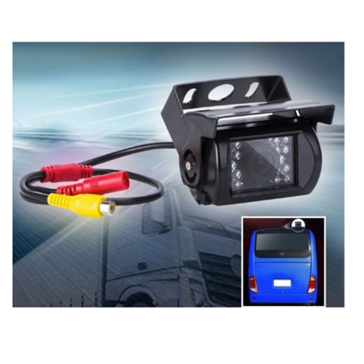 GENERICO - Cámara retroceso camión bus auto sobrepuesta