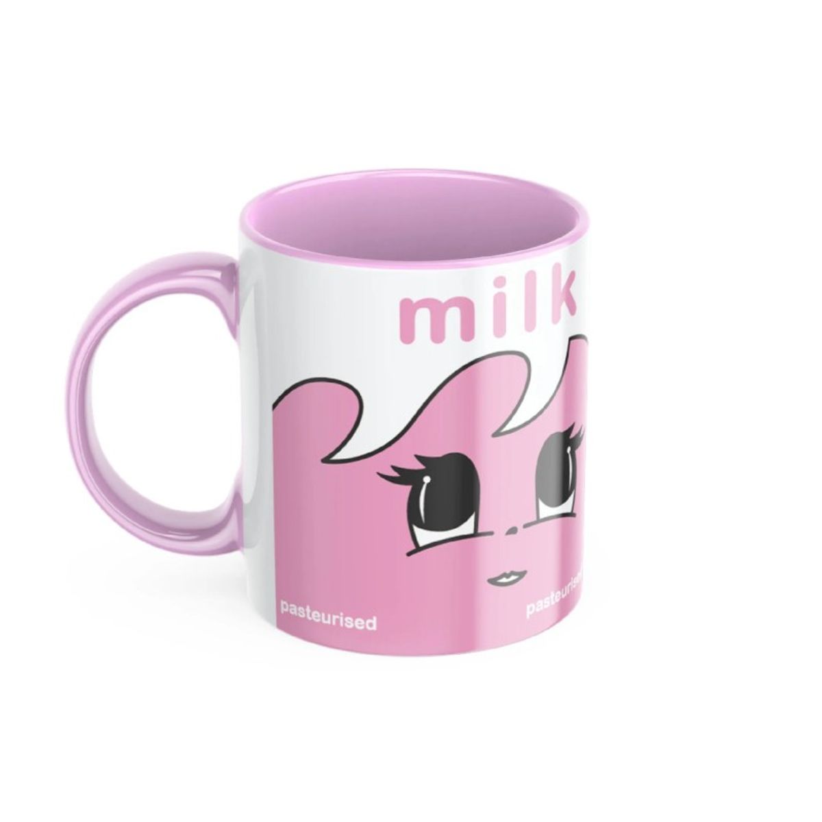 GENERICO - Tazón Blur Coffee and TV Cajita de Leche Rosa