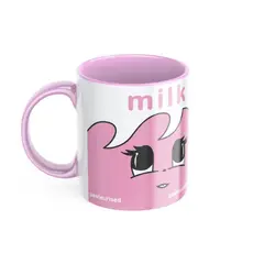 GENERICO - Tazón Blur Coffee and TV Cajita de Leche Rosa