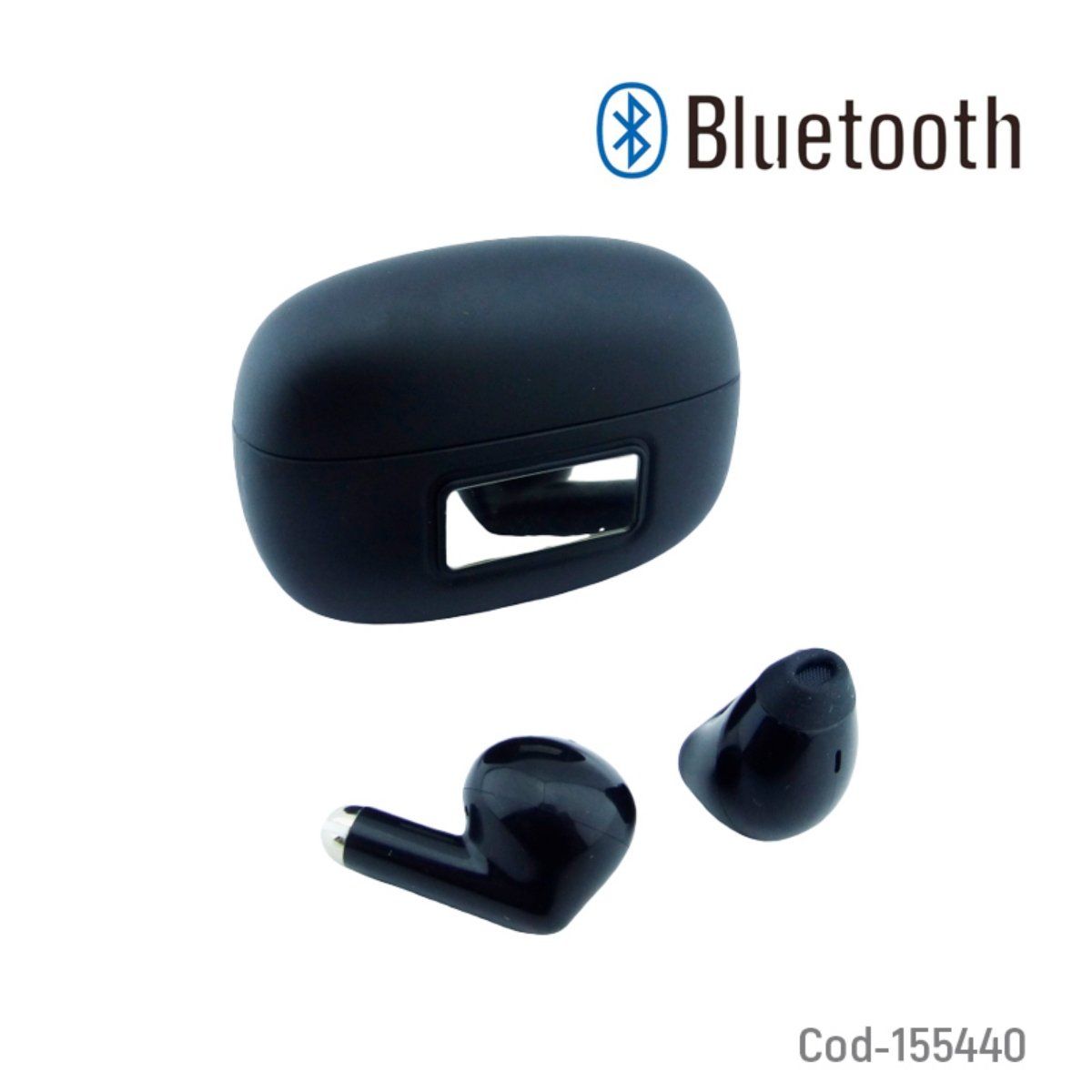 OEM - Audifono True Wireless Bluetooth Con Pantalla Led Negro