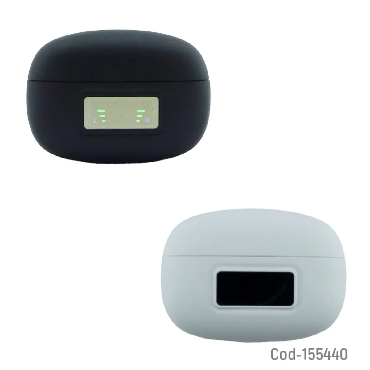 OEM - Audifono True Wireless Bluetooth Con Pantalla Led Blanco_