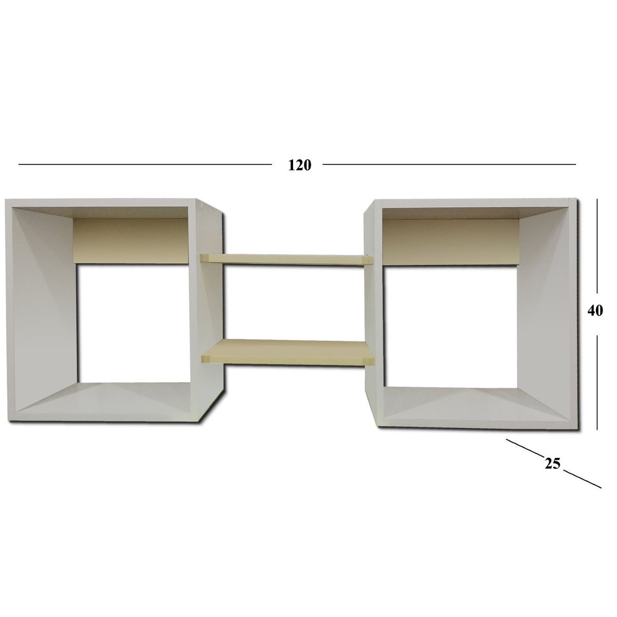 MUEBLES KIDS - Repisa cubo beige