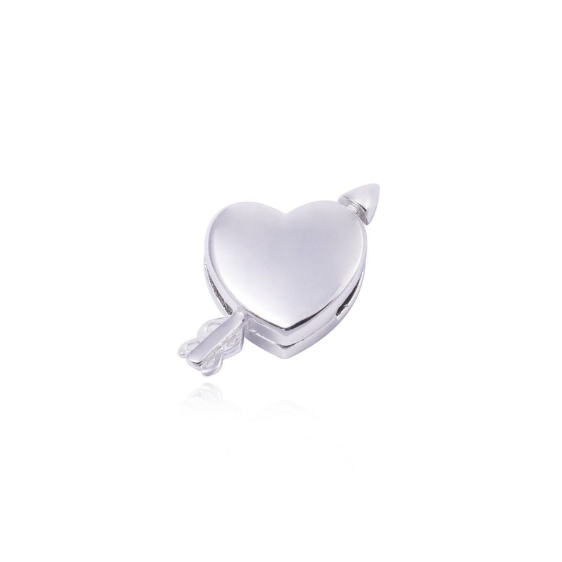JB JOYAS BARON - Dije de Plata broche Corazón con flecha