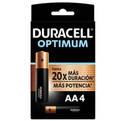 DURACELL - Pilas Optimun Aa X4 Unidades Fx