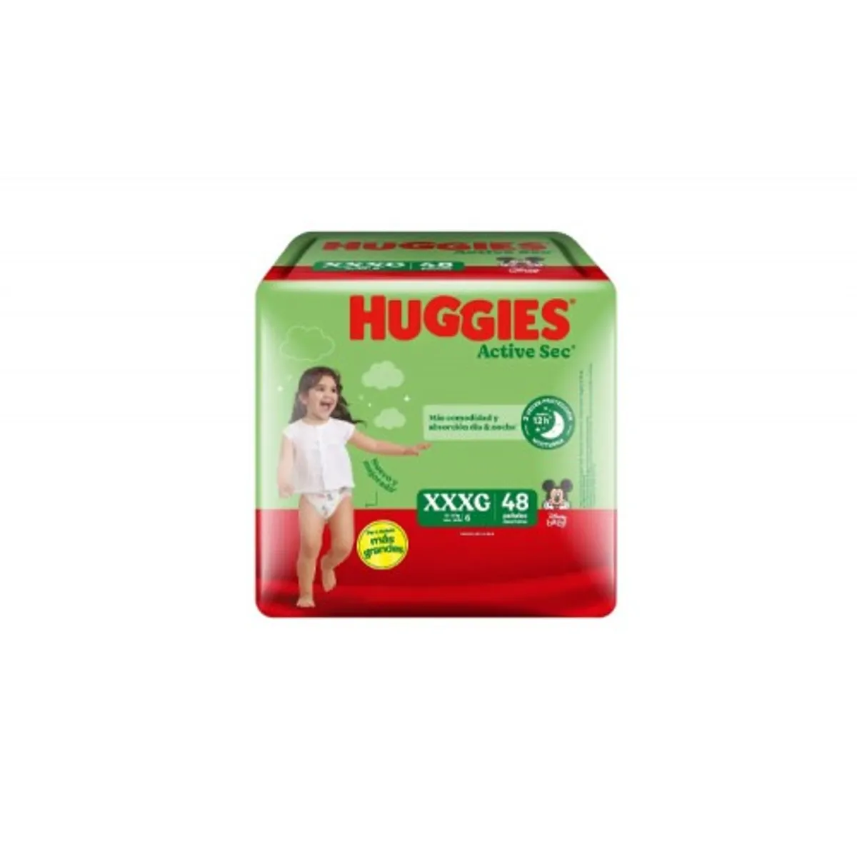 HUGGIES - Pañales Huggies Active Sec - Talla Xxxg 48 Un