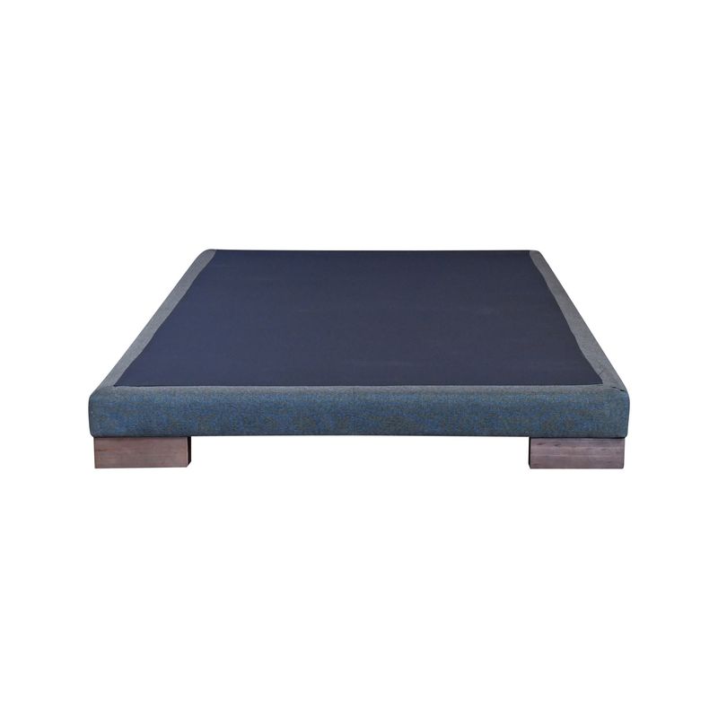 BLOCCARE - Base de Cama 1.5 Plazas de 13 cm. Largo 190 cm con patas de 6.5 cm