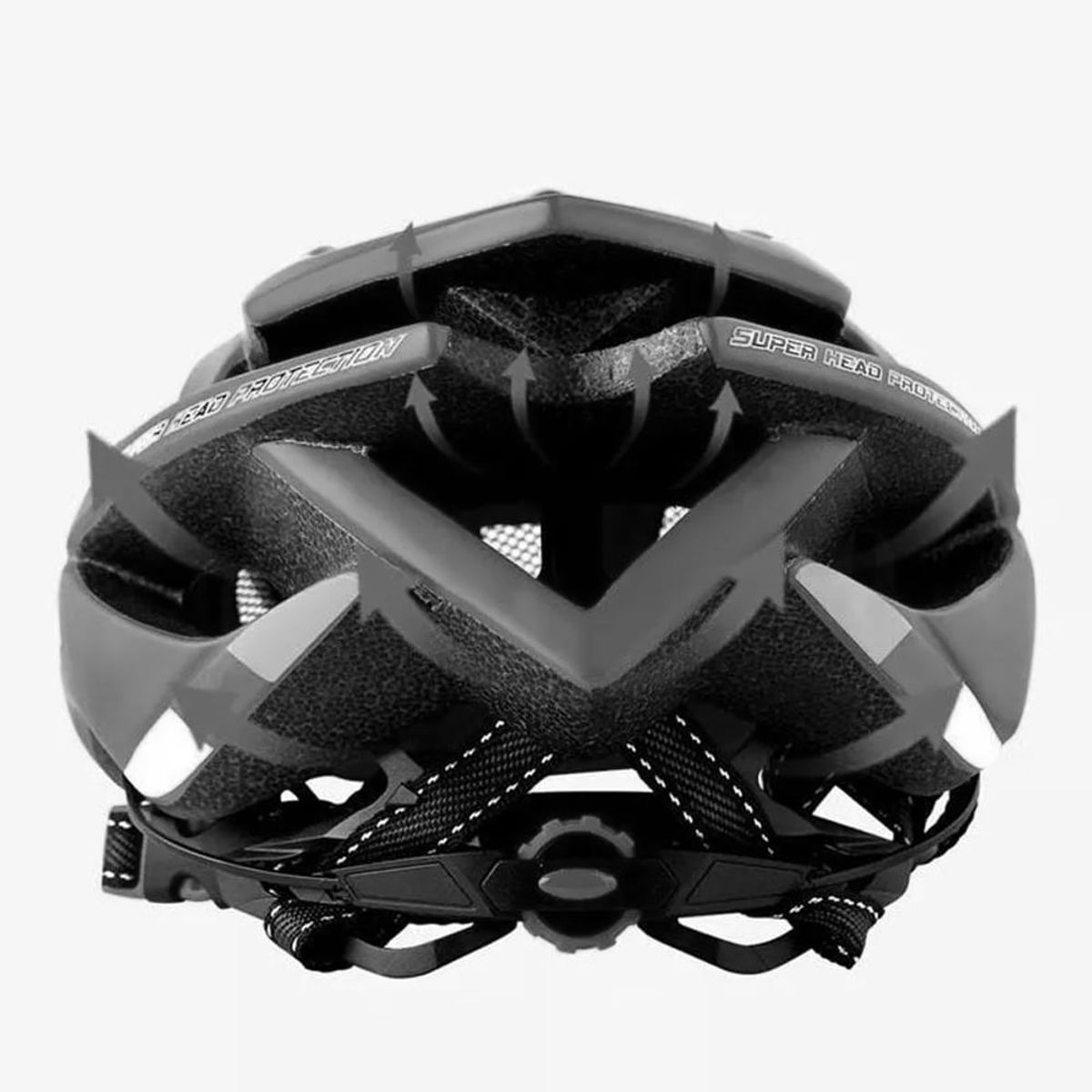 GENERICO - Casco Bicicleta Bikeboy Ajustable Mtb Liviano Acolchad Negro