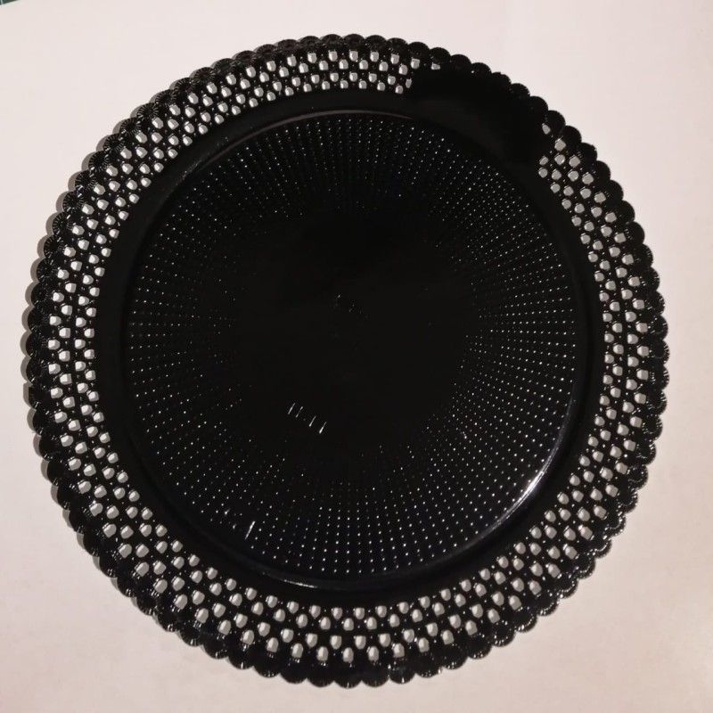 GENERICO - Plato Carton Blonda Negro 25 cm Default Title