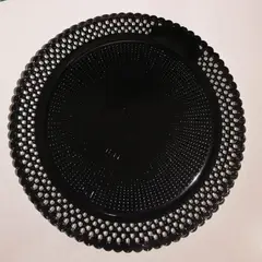 GENERICO - Plato Carton Blonda Negro 25 cm Default Title