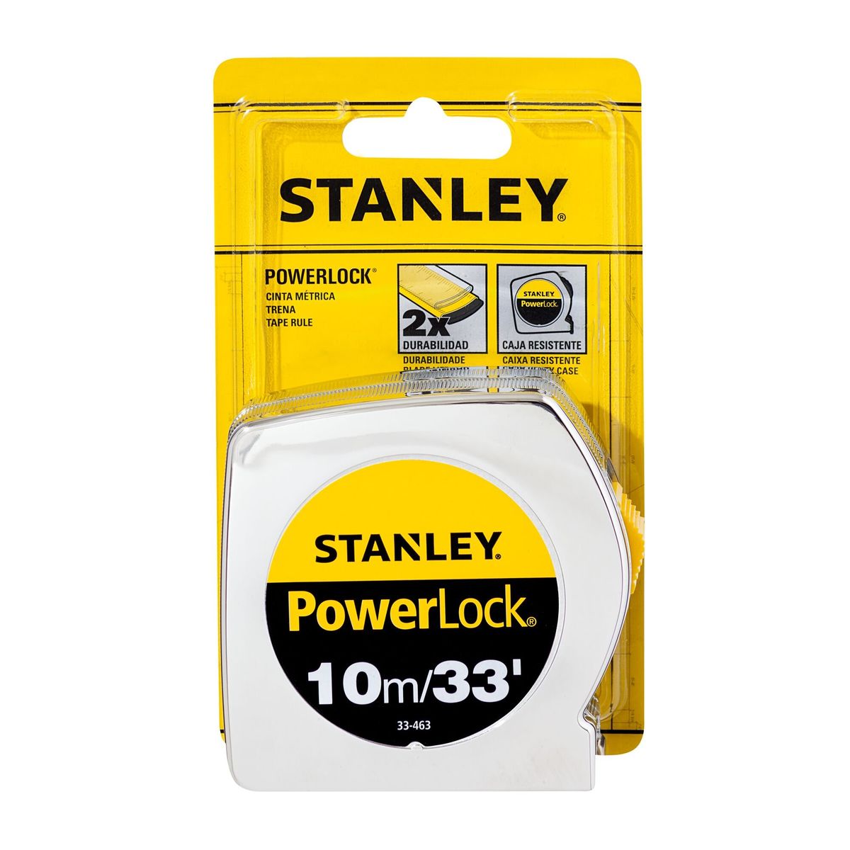 STANLEY - Cinta métrica PowerLock 10m/33' STANLEY 33-463S