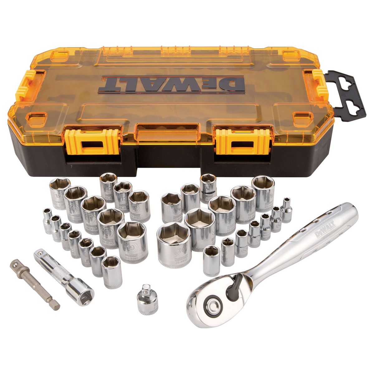 DEWALT - Set 34 dados con impulsión de 1/4” y 3/8” DEWALT DWMT73804