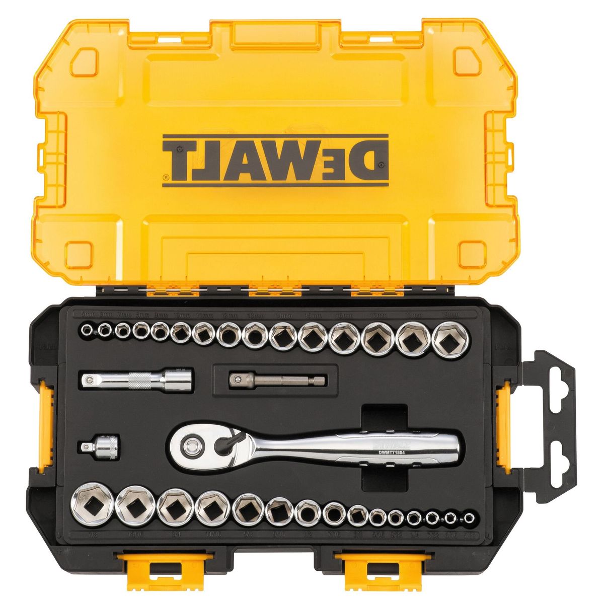 DEWALT - Set 34 dados con impulsión de 1/4” y 3/8” DEWALT DWMT73804
