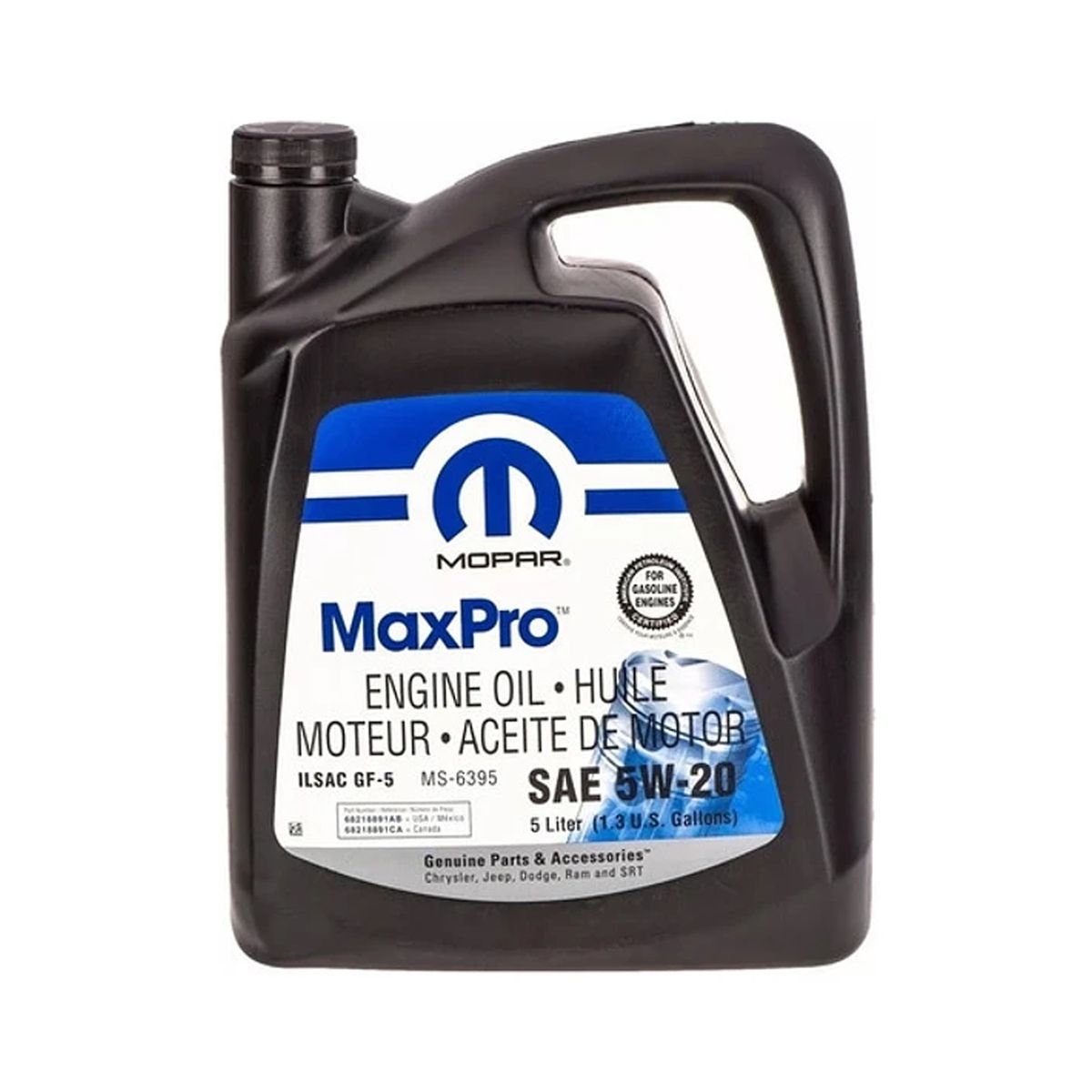 GENERICO - Aceite Motor 5w20 Mopar / Dodge / Jeep Bidon 6.89 Litros