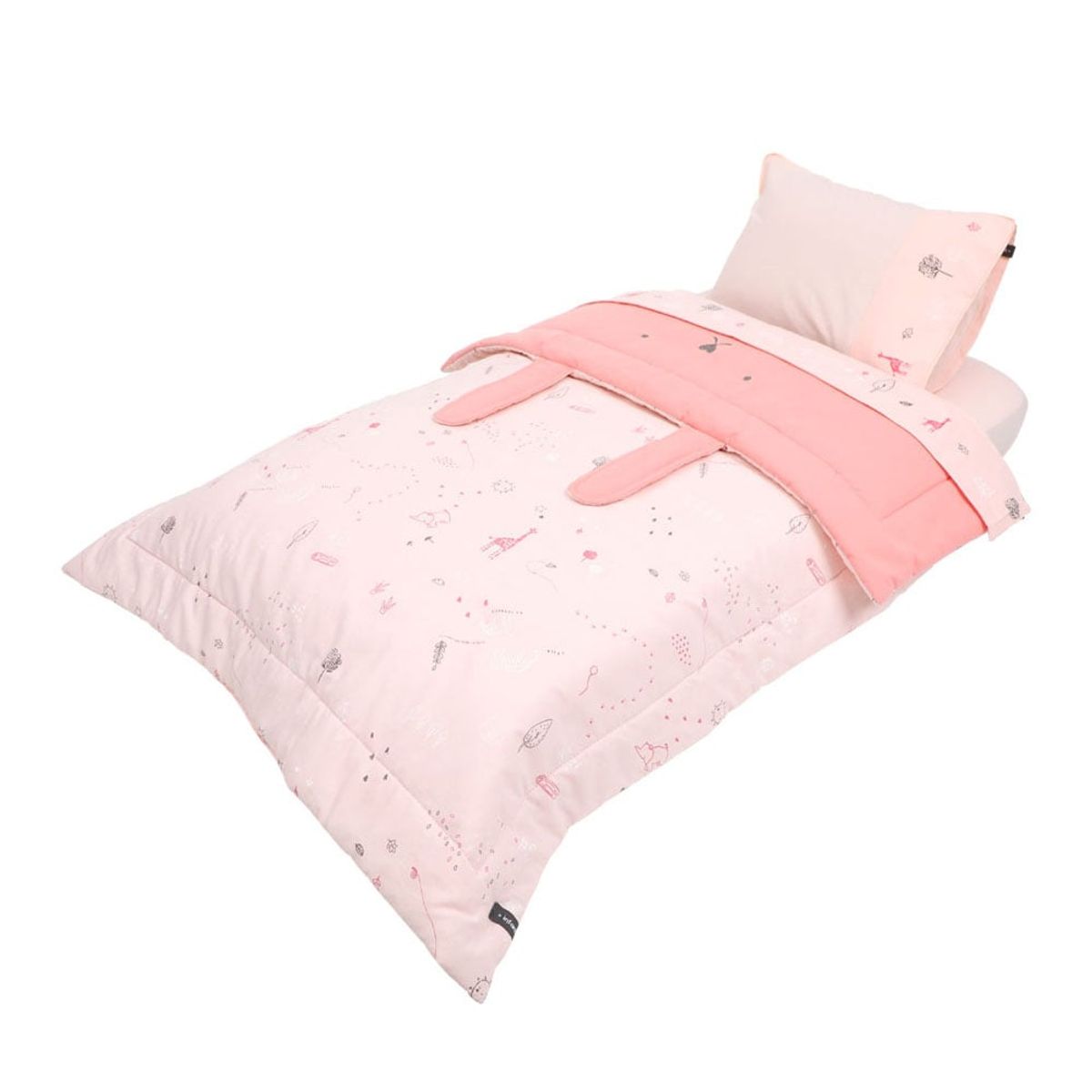 INFANTI - Set Cuna Playard Rosado Infanti